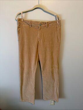 Bonobos Men's Athletic Boot Cut Corduroy Pants size 32x32 Tan